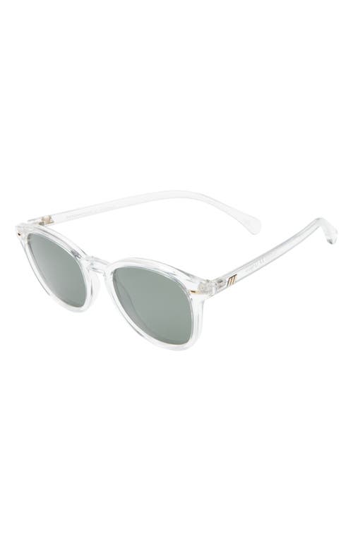 Le Specs Bandwagon 51mm Polarized Sunglasses In Crystal Clear/khaki Mono