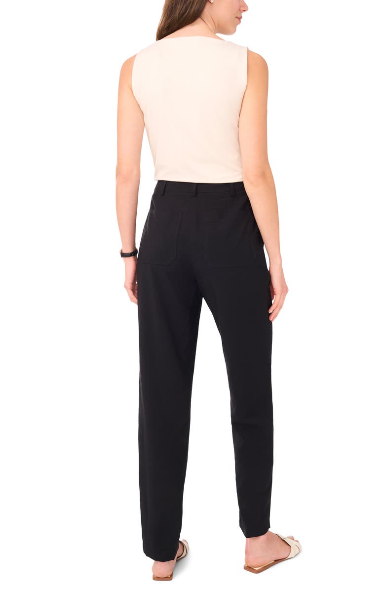 Halogen<sup>®</sup> Patch Pocket Straight Leg Pants, Alternate, color, Rich Black