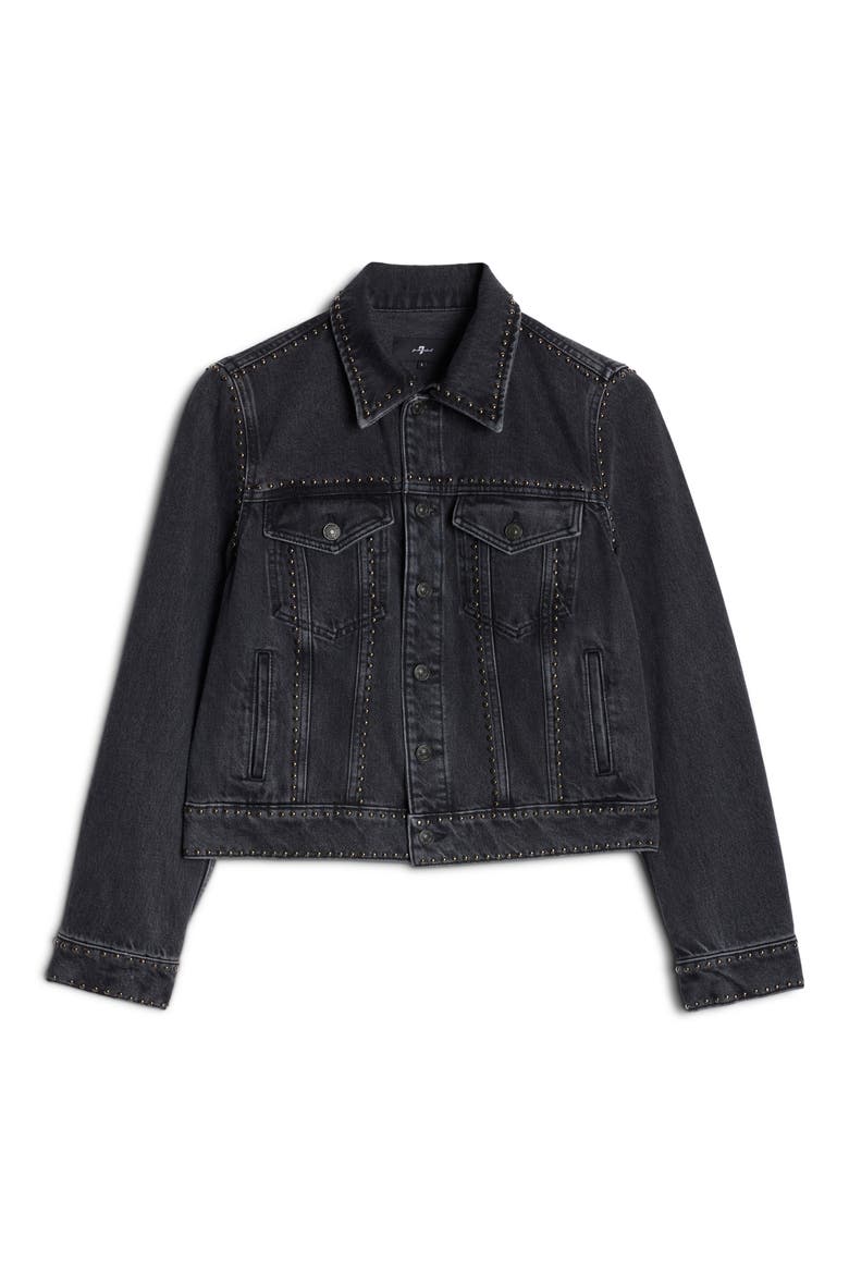 Adi Studded Trucker Jacket, Alternate, color, NIGHTSCAPE WITH