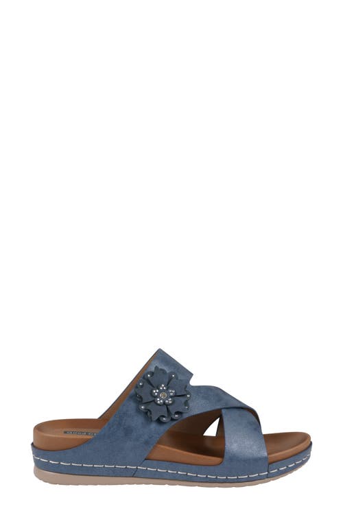 Gc Shoes Nessie Comfort Slide Sandal In Blue
