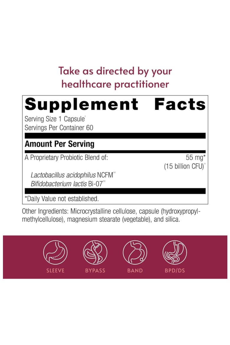 FloraVantage Balance Probiotic Capsules Digestive Support Supplement 60 Count, Alternate, color, None