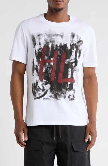 Helmut Lang Scribble Logo Graphic T-Shirt
