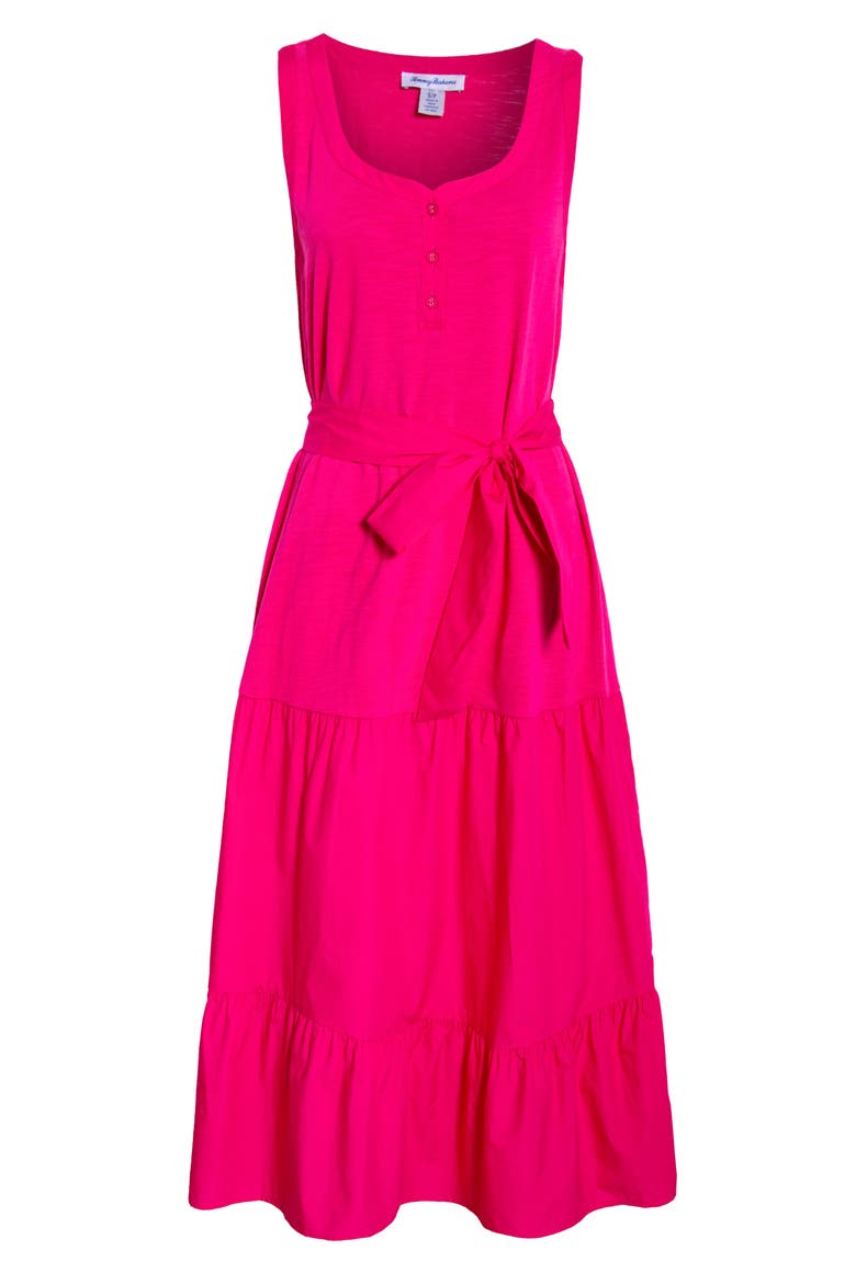 Sunshine Shores Midi Sundress, Alternate, color, BRIGHT BLUSH