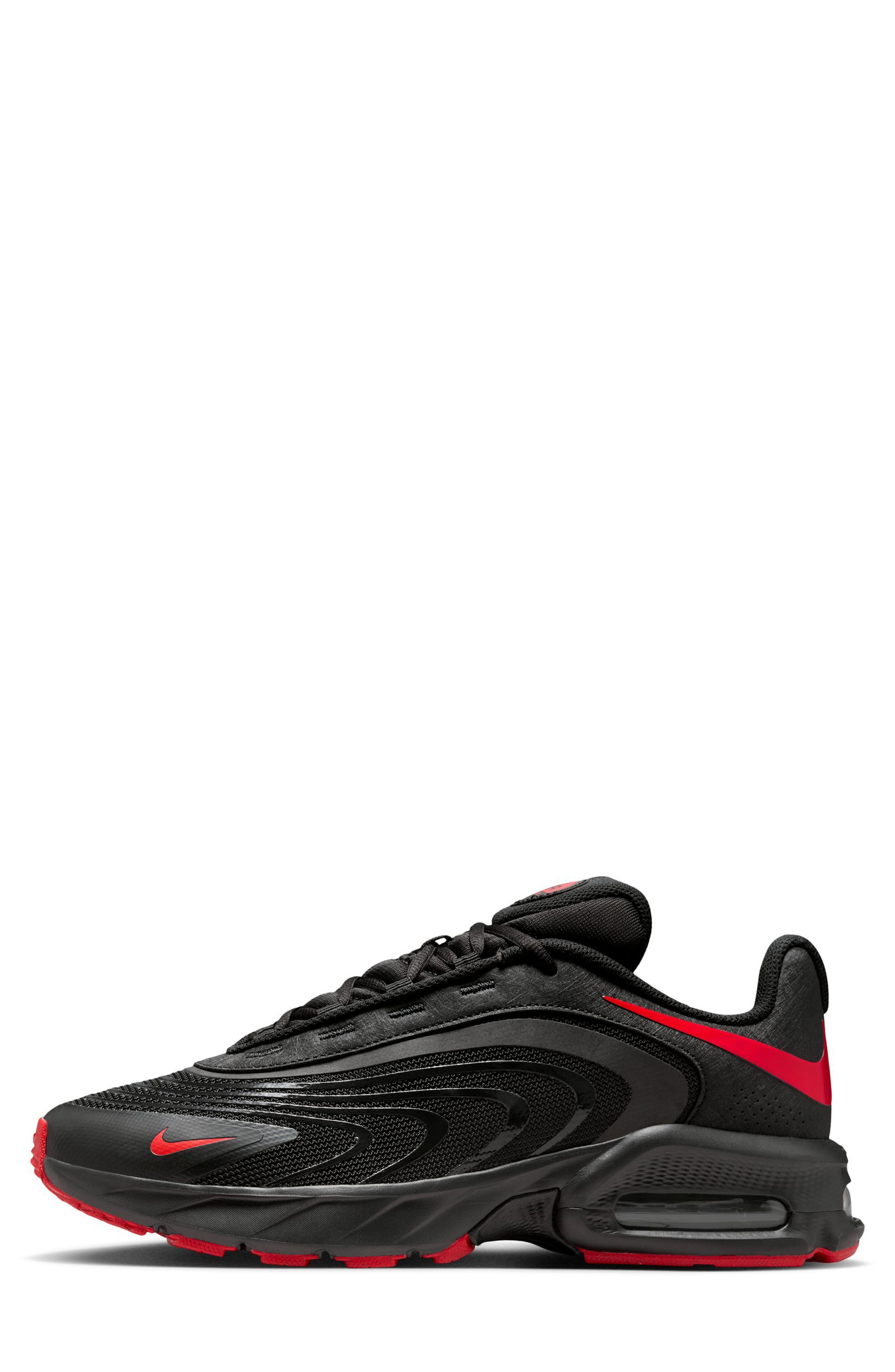 Air Max Fire Sneaker, Alternate, color, BLACK/ UNIVERSITY RED