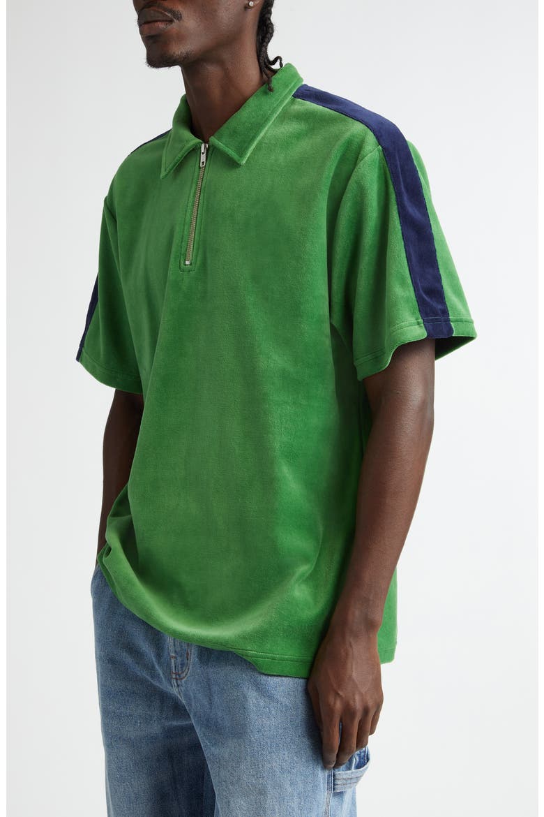 Joyride Velour Polo, Alternate, color, GREEN