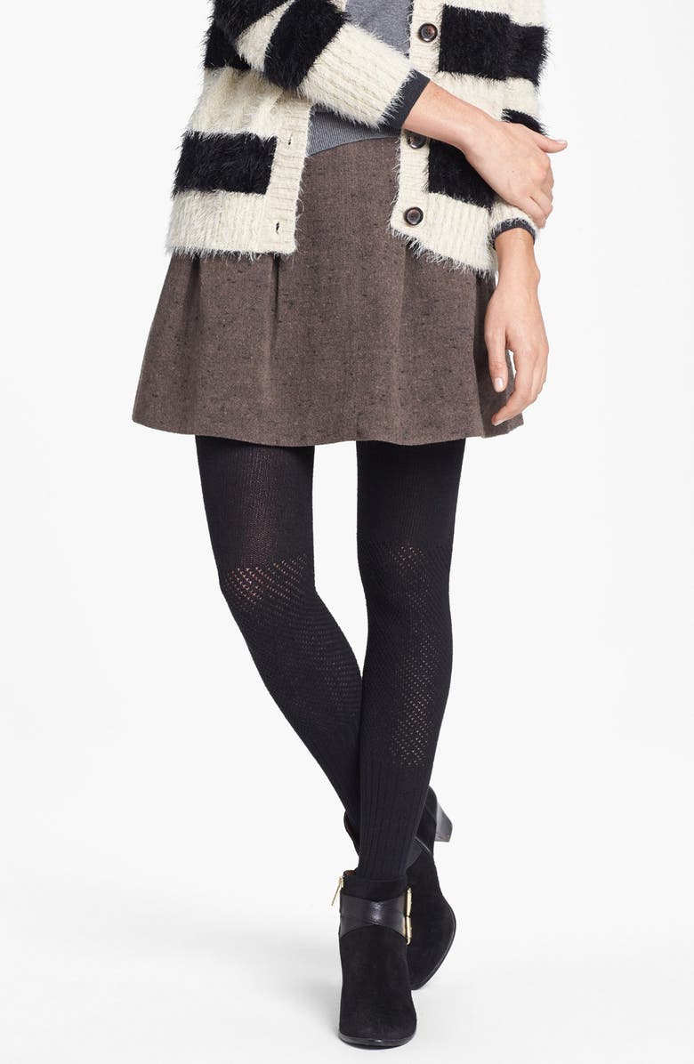 Hue 'Boho' Crochet Sweater Tights, Main, color,