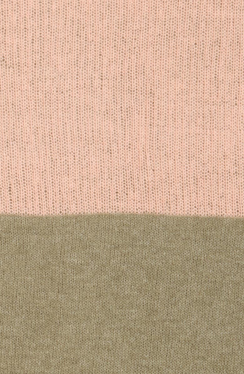 Portolano Cowl Neck Wool Blend Scarf, Alternate, color, Woodsmoke/ Melon