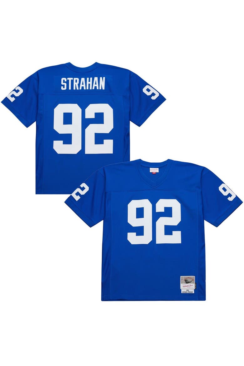 Men's Mitchell & Ness Michael Strahan Royal New York Giants 1994 Legacy Replica Jersey, Main, color, Royal
