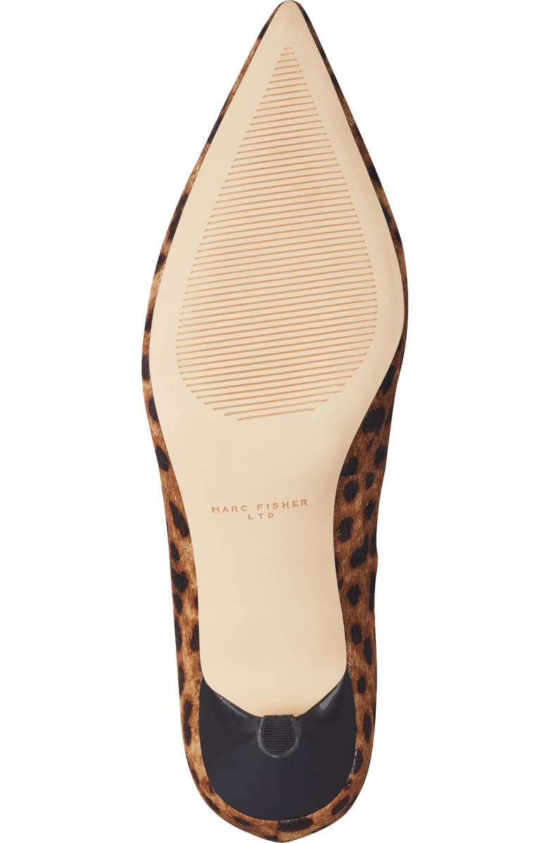 Marc Fisher LTD Cecilely Genuine Calf Hair Pointed Toe Kitten Heel Pump, Alternate, color, Medium Natural