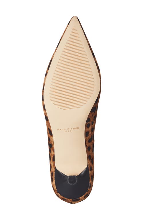 Marc Fisher Ltd Cecilely Genuine Calf Hair Pointed Toe Kitten Heel Pump In Multi