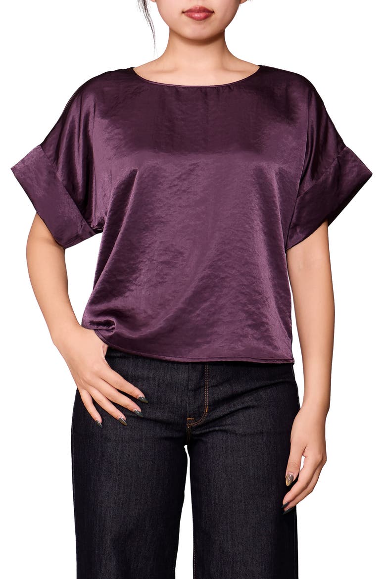 Dolman Sleeve Top, Main, color, PURPLE