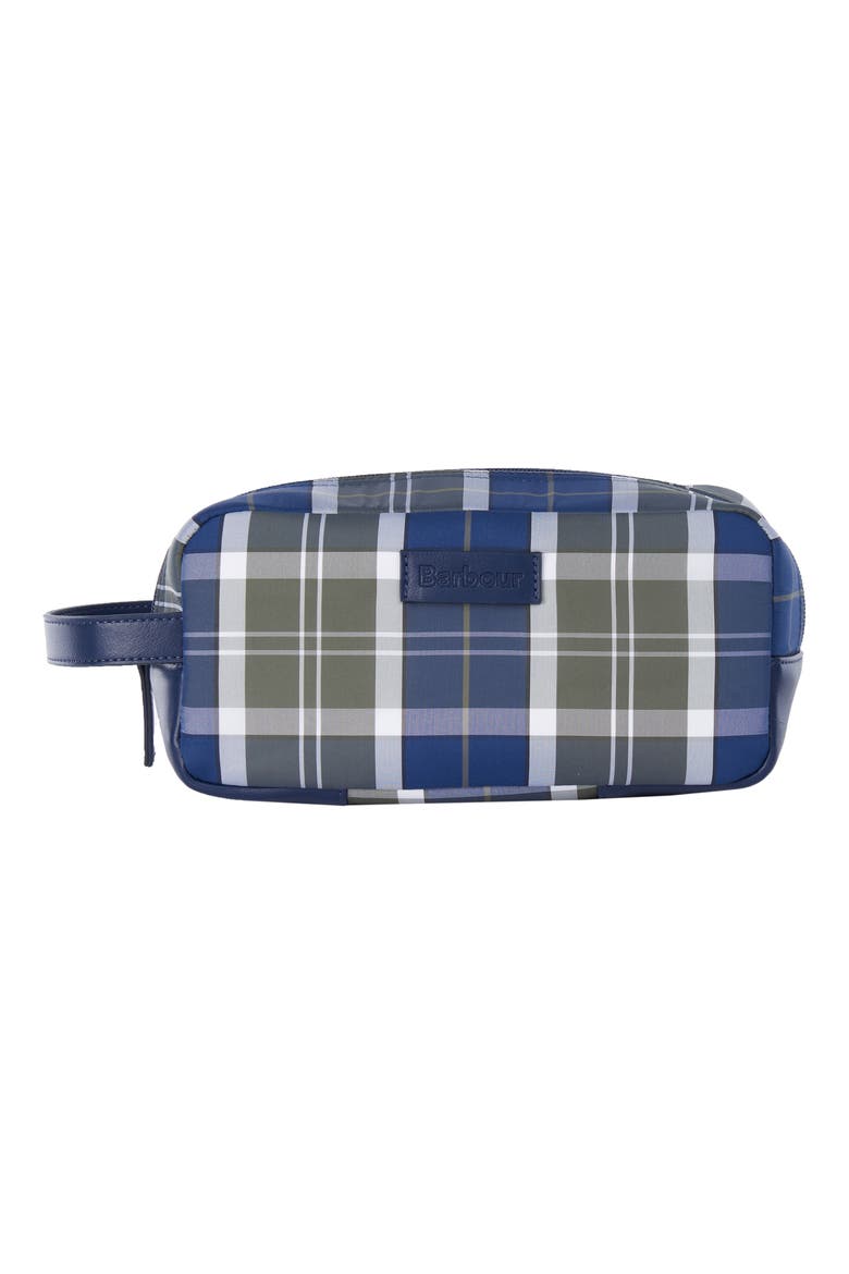 Wetheram Tartan Dopp Kit, Main, color, SAGE TARTAN