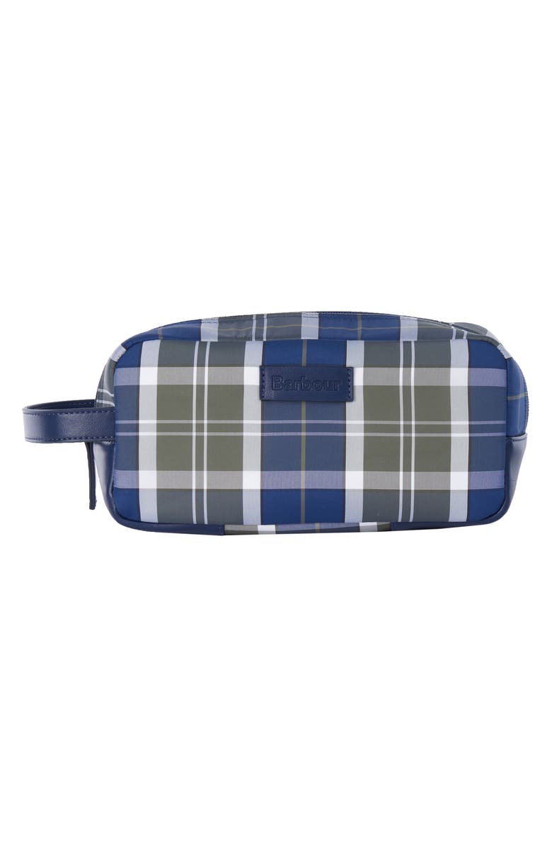 Barbour Wetheram Tartan Dopp Kit, Main, color,