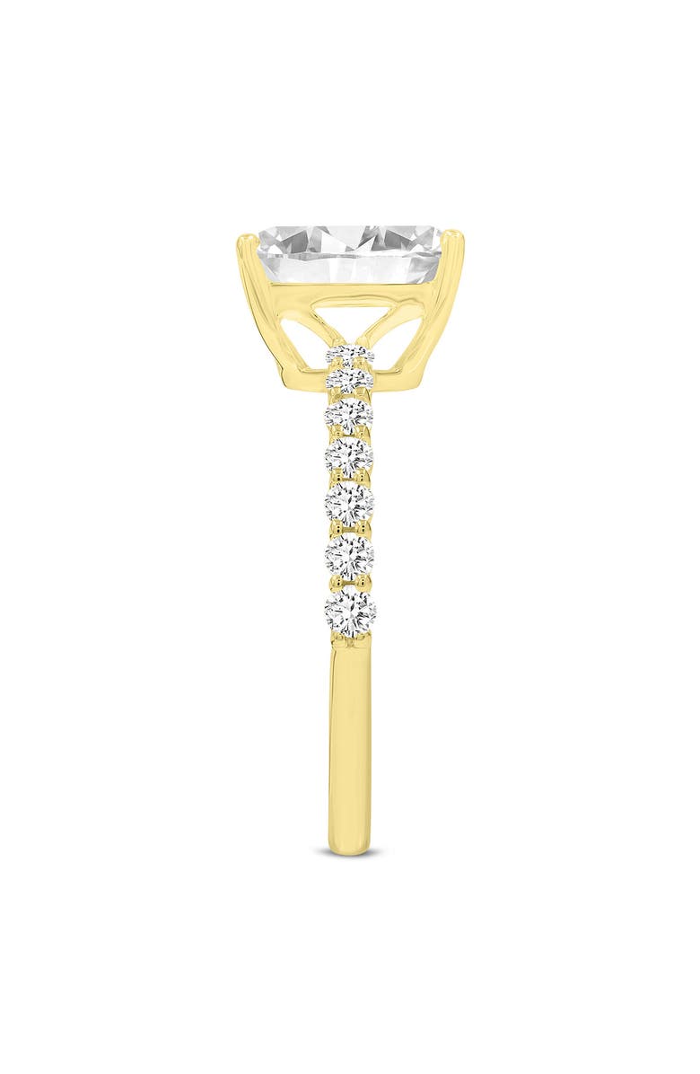 LuvMyJewelry Calista 14K Yellow Gold Emerald Lab Grown Diamond Engagement Ring - 2.41 Ct, Alternate, color, 14K Yellow Gold