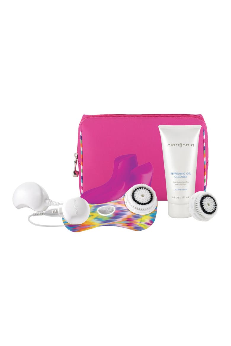 'The Oasis Collection - Mia 2' Ibiza Sarong Sonic Skin Cleansing System, Main, color, IBIZA MULTI