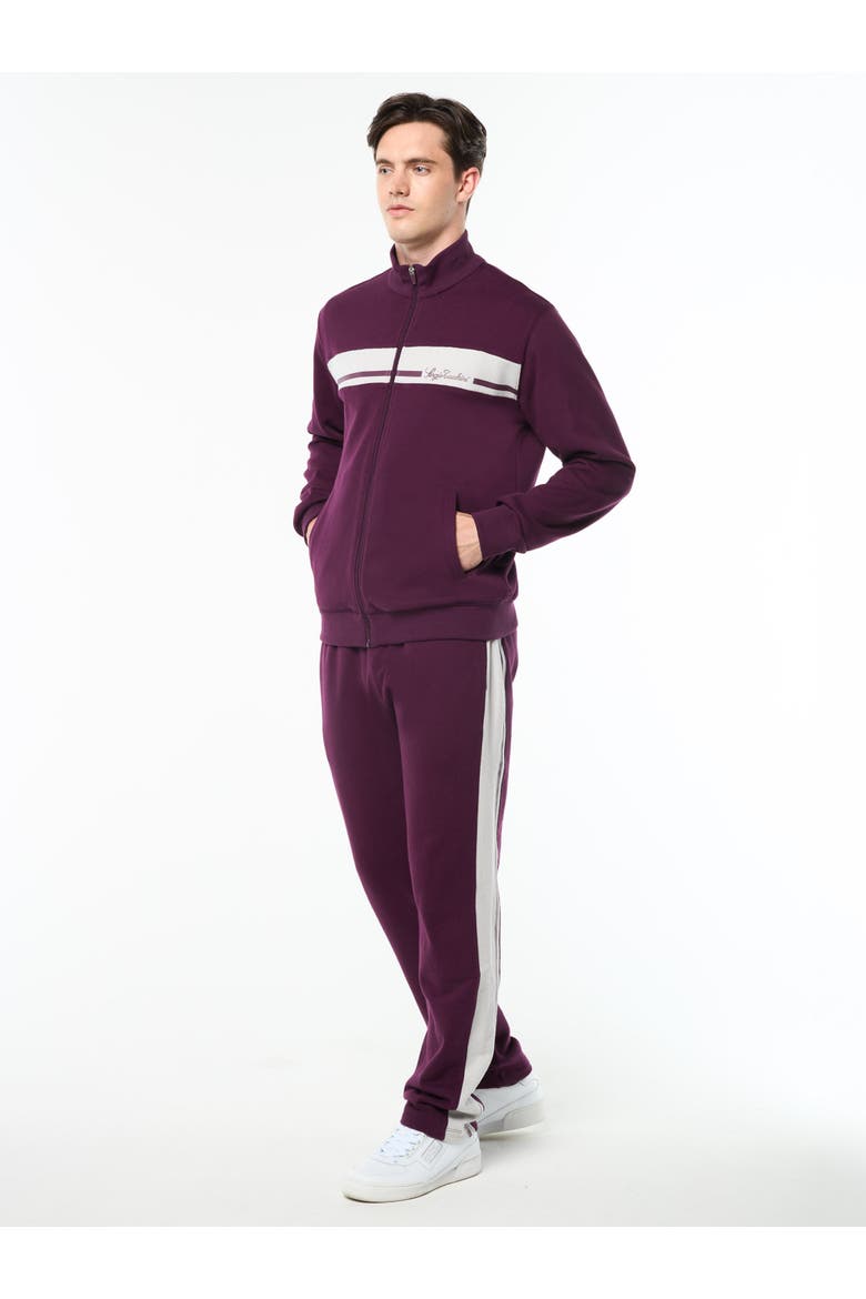 Cursivo Track Jacket, Alternate, color, POTENT PURPLE