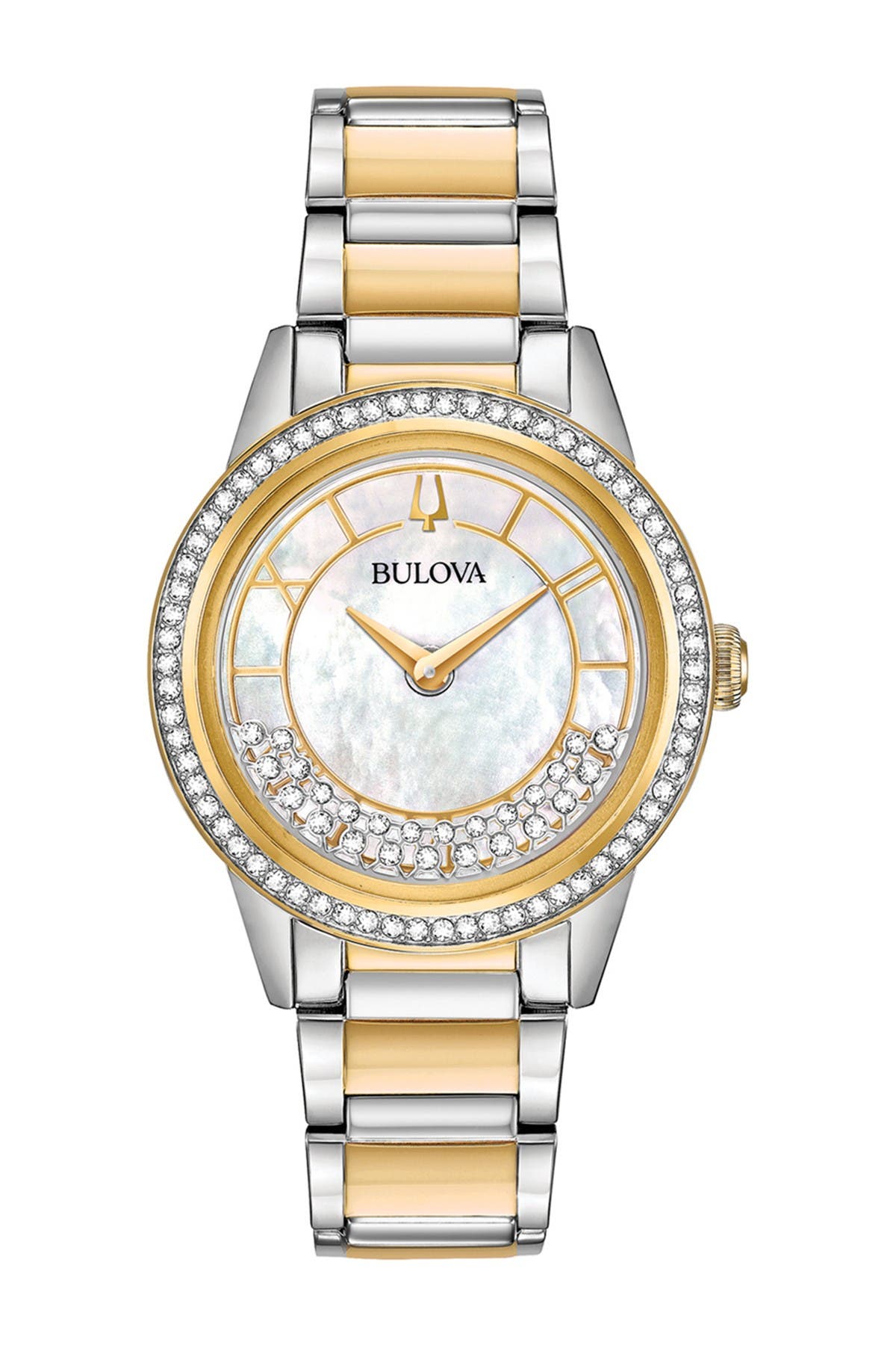 BULOVA Women's TurnStyle Swarovski Crystal Bracelet Watch, 33mm (Women ...