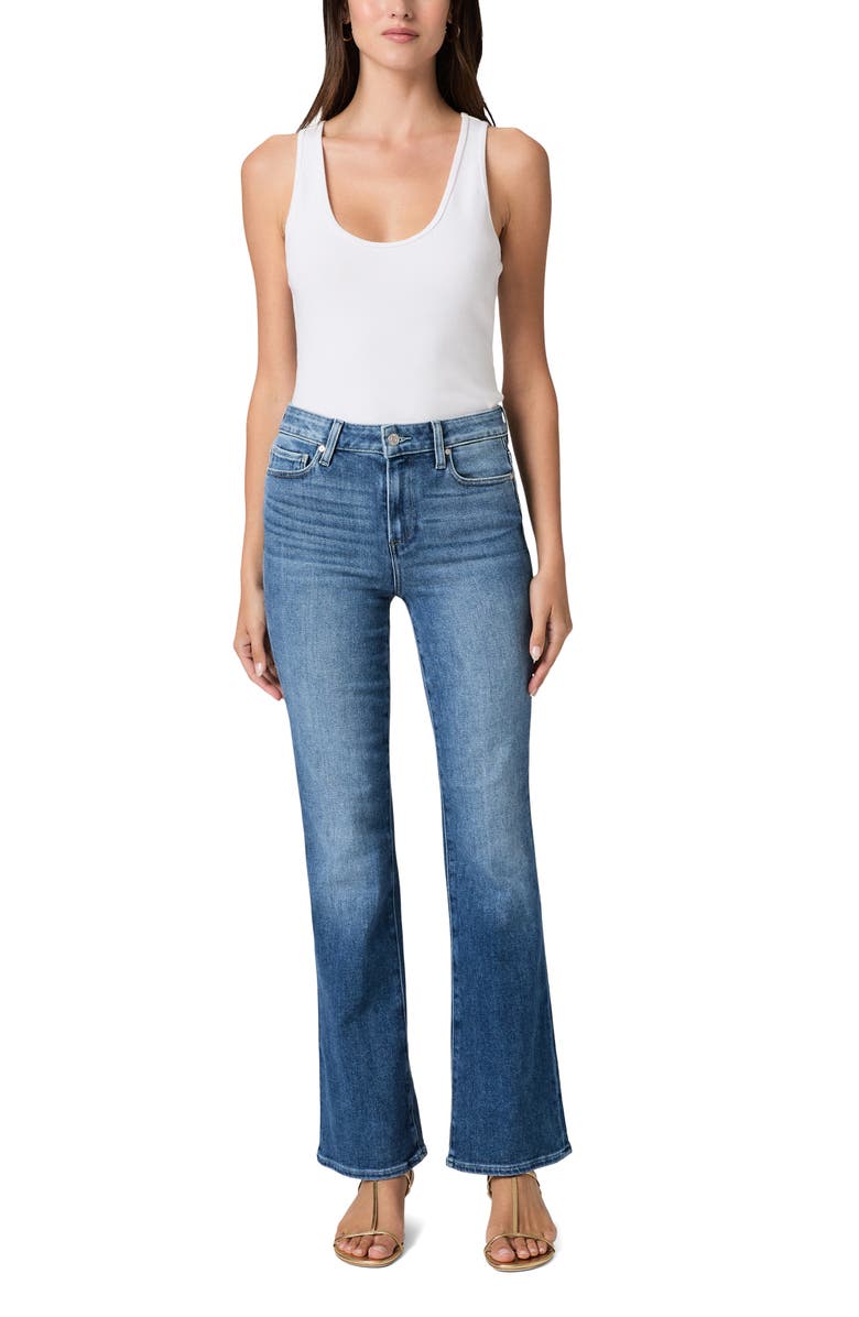 PAIGE Laurel Canyon High Waist Bootcut Jeans, Alternate, color, Urban Light
