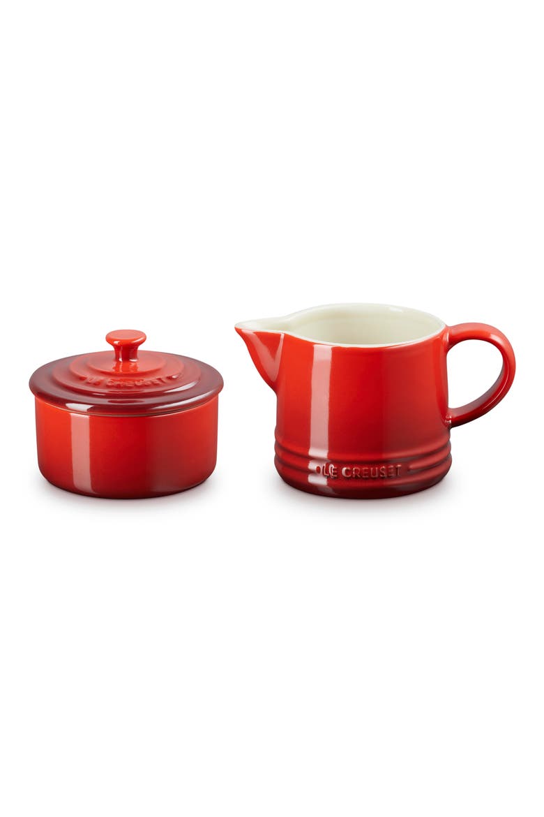 Signature Sugar & Creamer Set, Main, color, CERISE