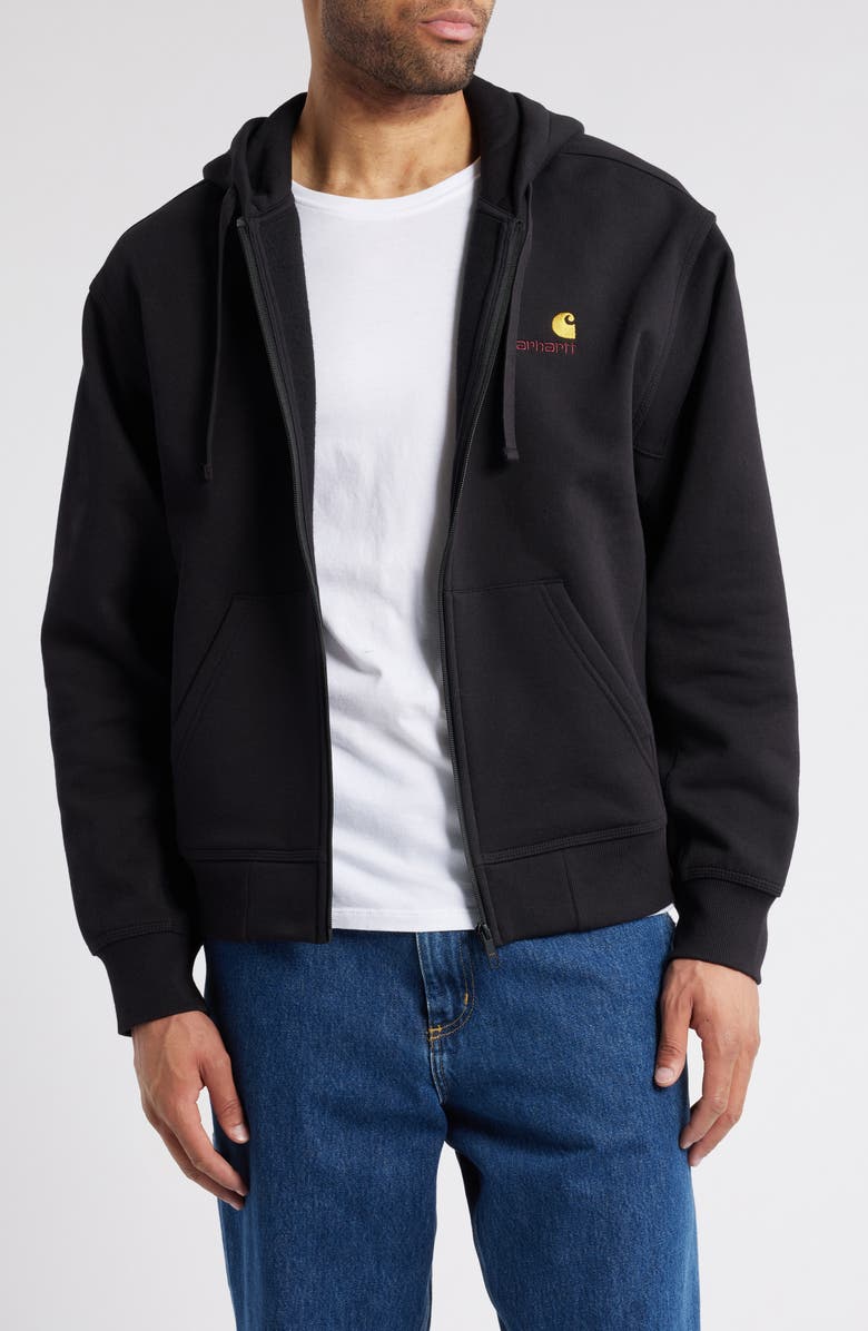 Carhartt Work In Progress American Script Cotton Blend Hoodie, Main, color,