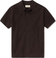 The Normal Brand BreezeKnit Short Sleeve Button-Up Shirt