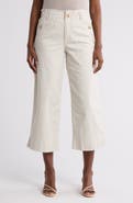 Democracy Wide Leg Ankle Crop Pants