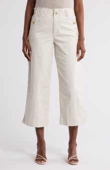 Democracy Wide Leg Ankle Crop Pants