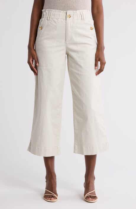 Democracy Wide Leg Ankle Crop Pants