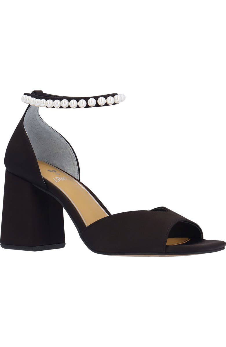 J. Reneé Nerida Ankle Strap Sandal, Main, color, Black