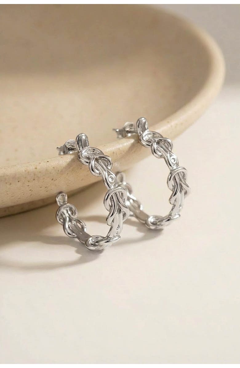 Astor & Orion Hera Hoops, Alternate, color, Silver