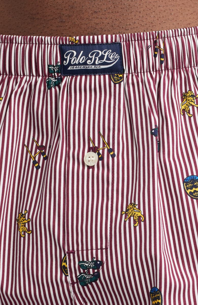 Polo Ralph Lauren Classic Cotton Boxers, Alternate, color, Rugby Bengal Print