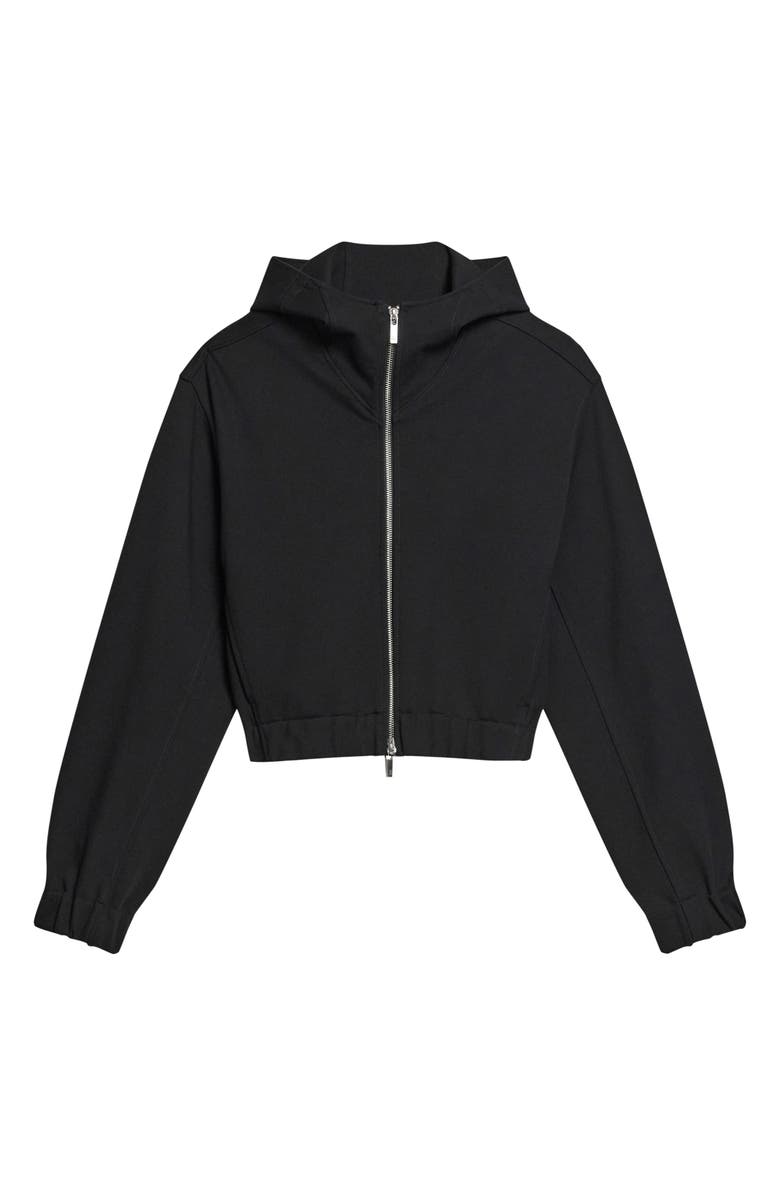 Helmut Lang Hooded Front Zip Jacket, Alternate, color, Black