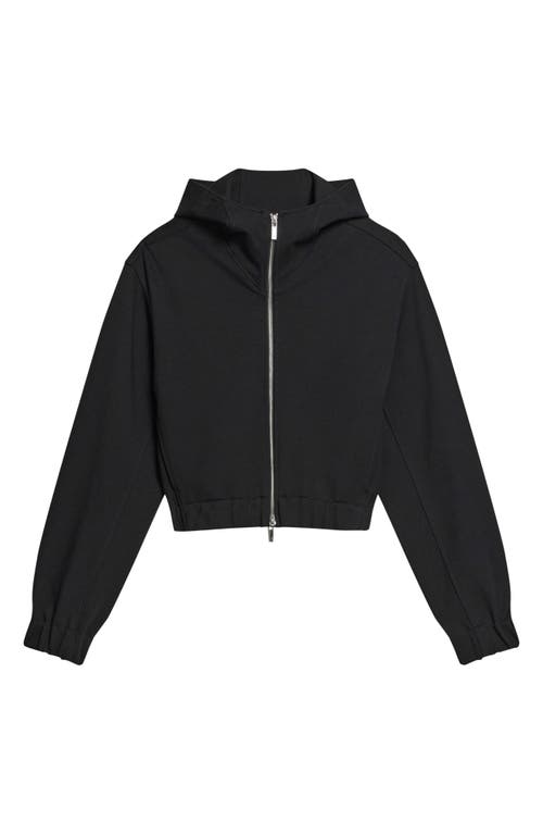 Helmut Lang Hooded Front Zip Jacket In Black