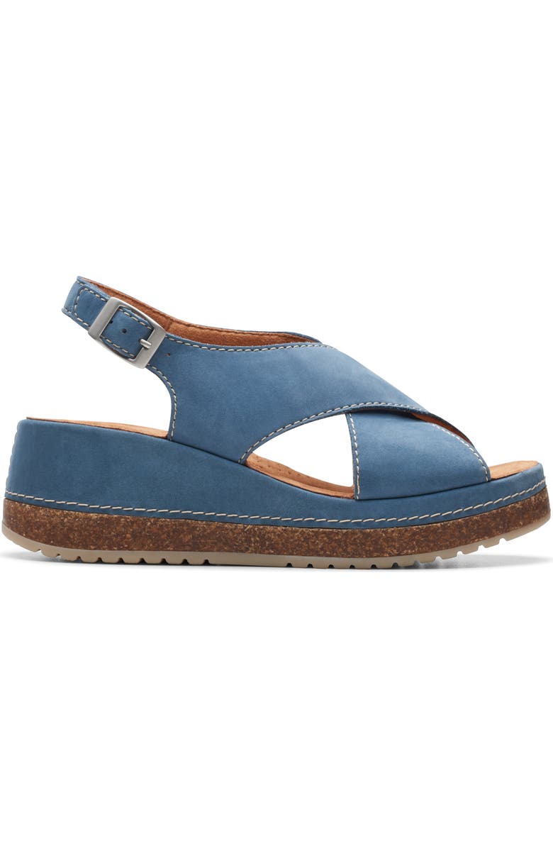 Clarks<sup>®</sup> Kassanda Step Wedge Sandal, Alternate, color,