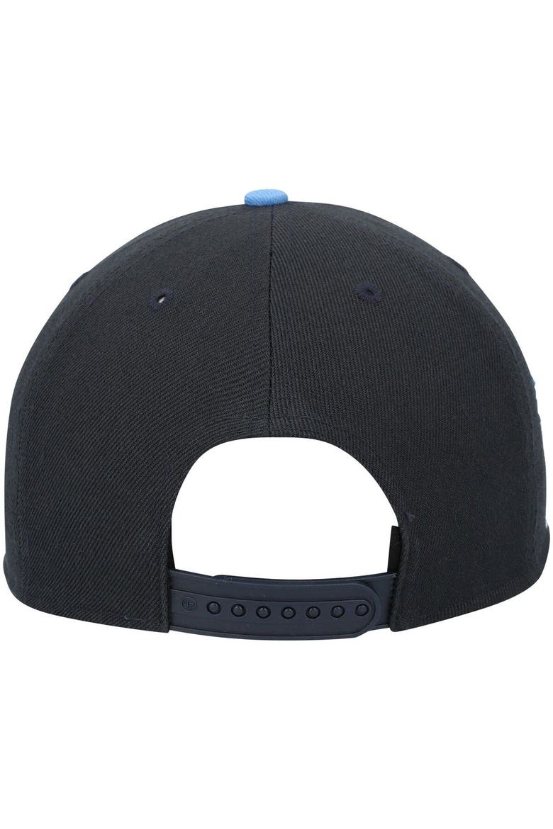 Men's '47 Navy Kansas City Royals 2021 City Connect Captain Snapback Hat, Alternate, color, Navy