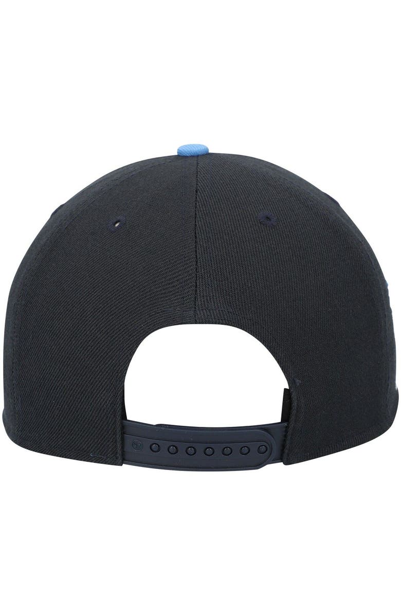 '47 Men's '47 Navy Kansas City Royals 2021 City Connect Captain Snapback Hat, Alternate, color, 