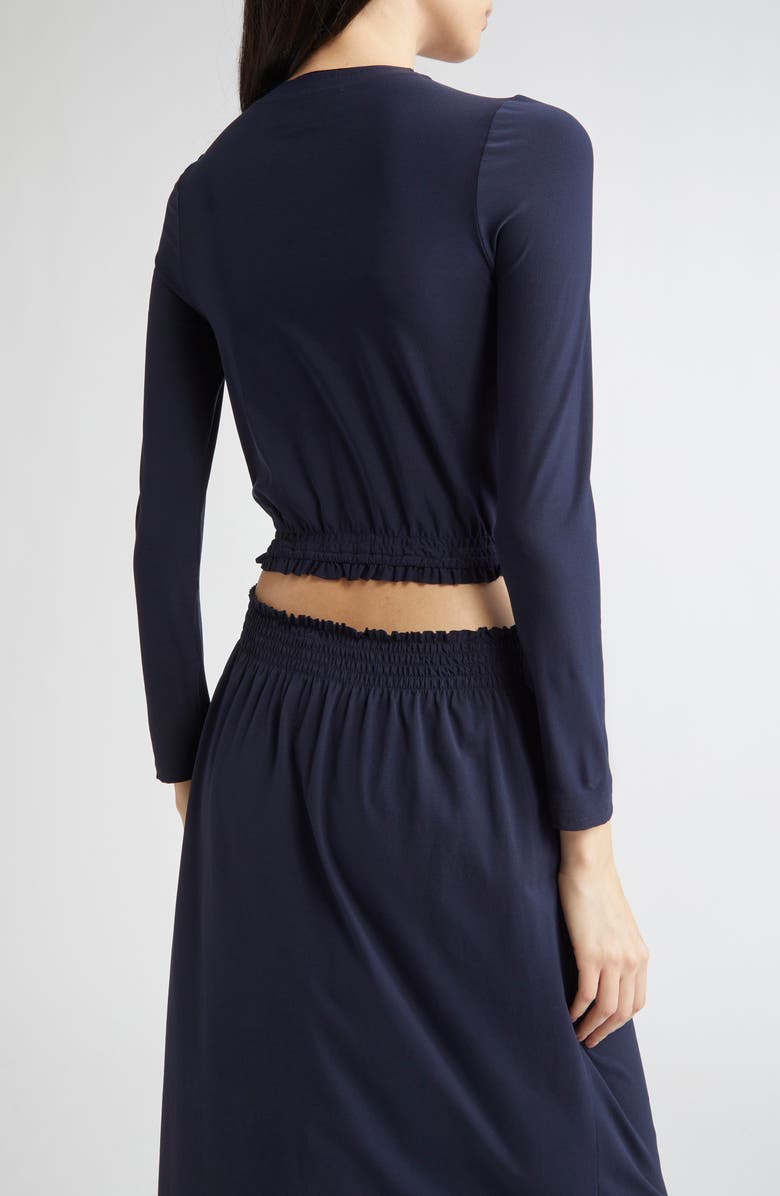 Shushu/Tong Logo Embroidered Crop Cardigan, Alternate, color, 