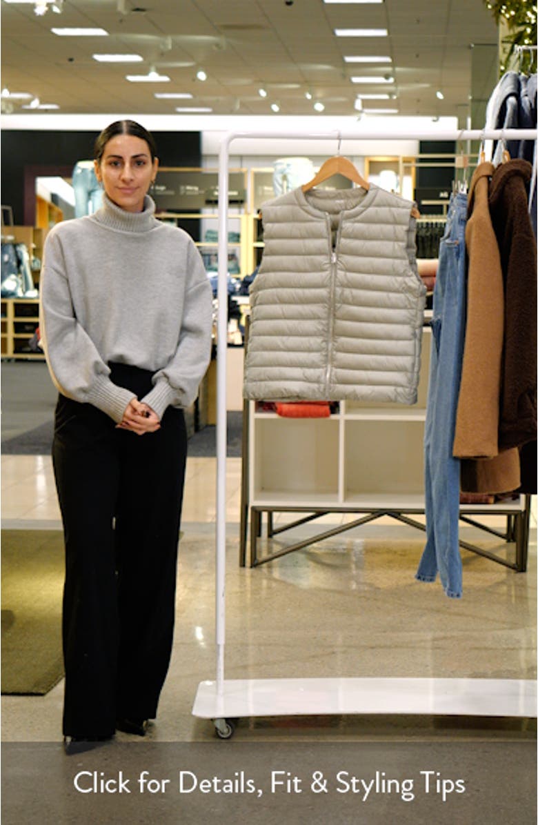 Quilted Front Zip Vest, sales video thumbnail