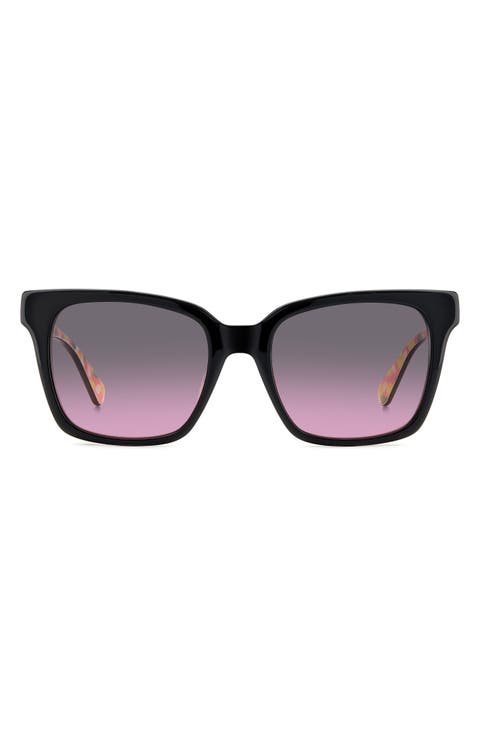 harlow gs 55mm gradient polarized square sunglasses