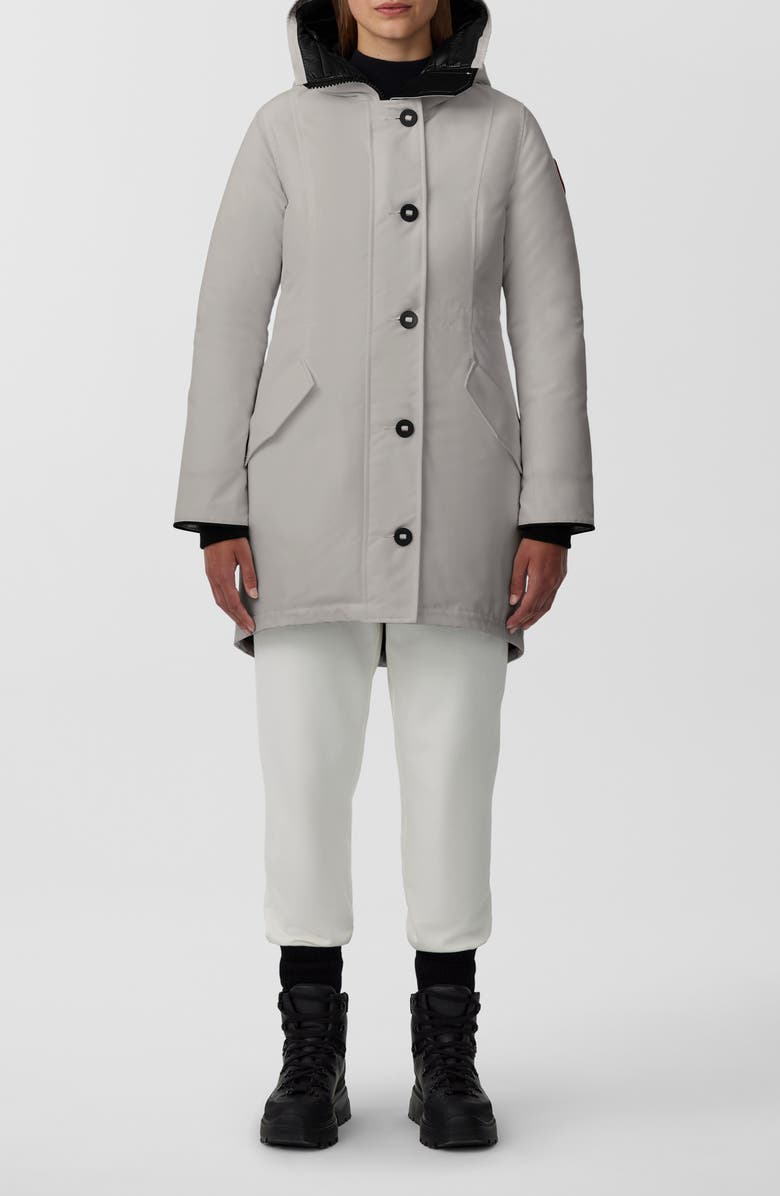 Canada Goose Women's Rossclair Water Resistant 625 Fill Power Down Parka, Main, color, Limestone - Calcaire