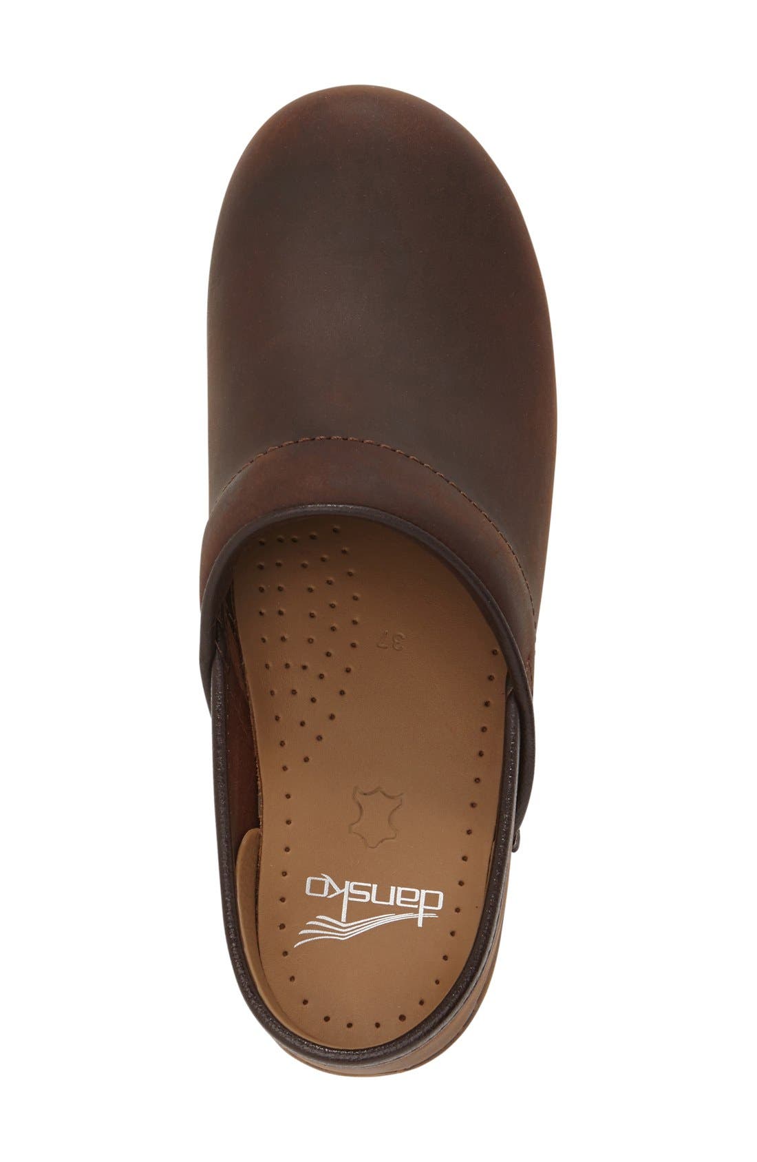 Dansko 'Professional' Oiled Leather Clog, Alternate, color, 