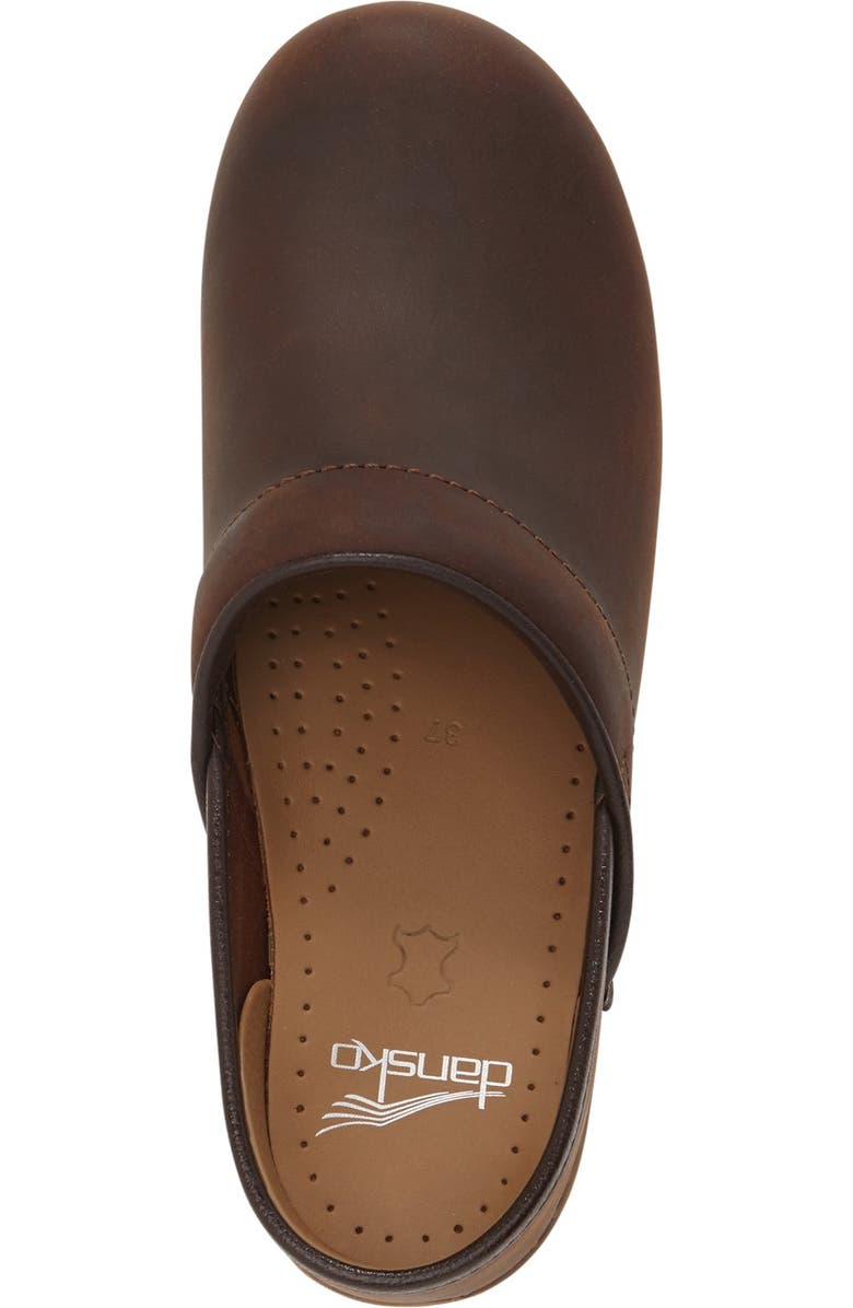 Dansko 'Professional' Oiled Leather Clog, Alternate, color,