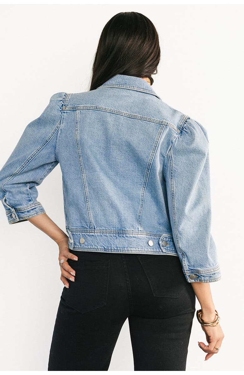 Baltic Børn Inés Denim Jacket, Alternate, color, Medium Wash