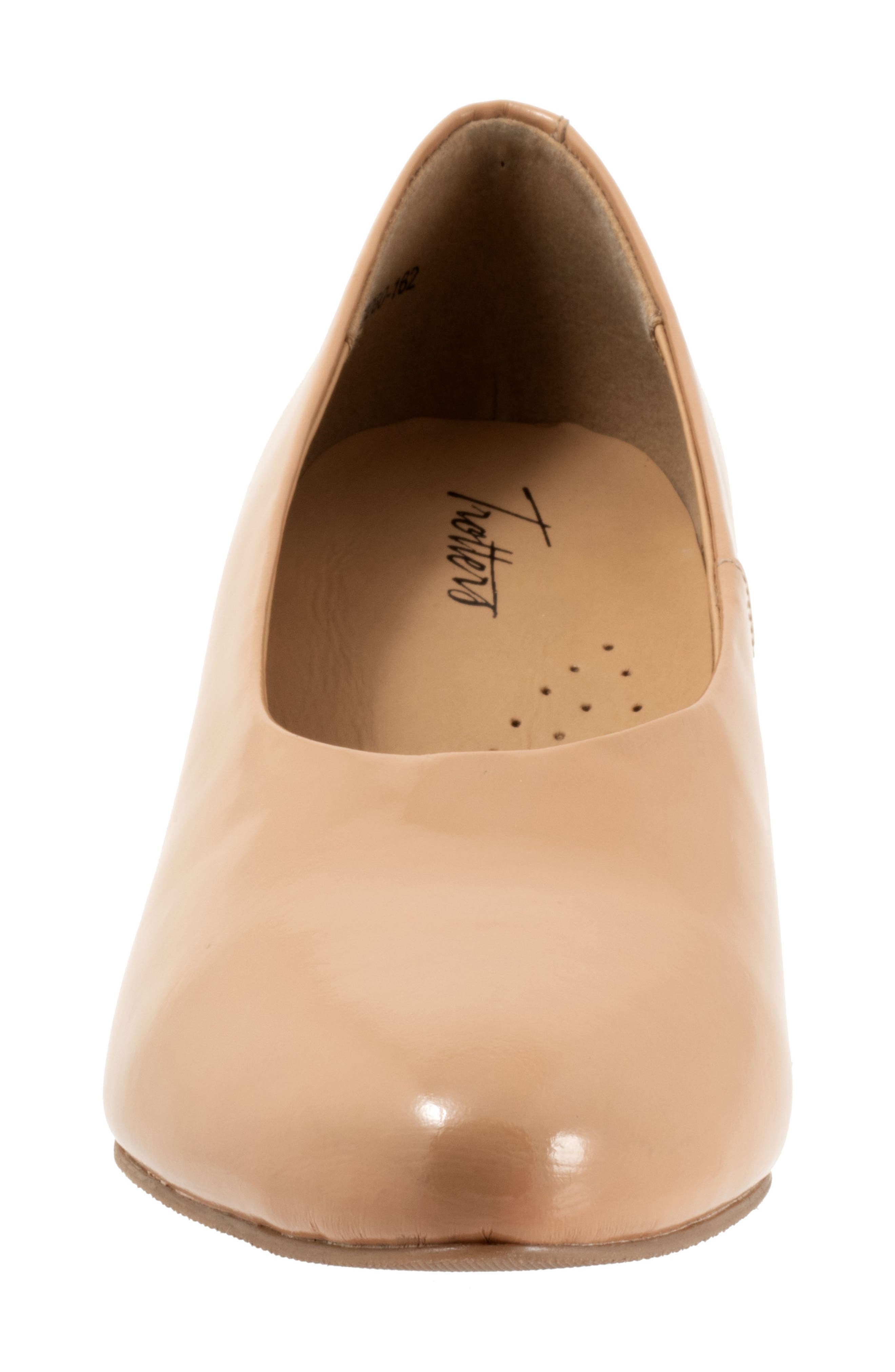Trotters Kimber Kitten Heel Pump, Alternate, color, Beige Patent