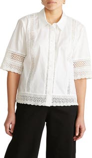 Universal Standard Dora Poplin Button-Up Top