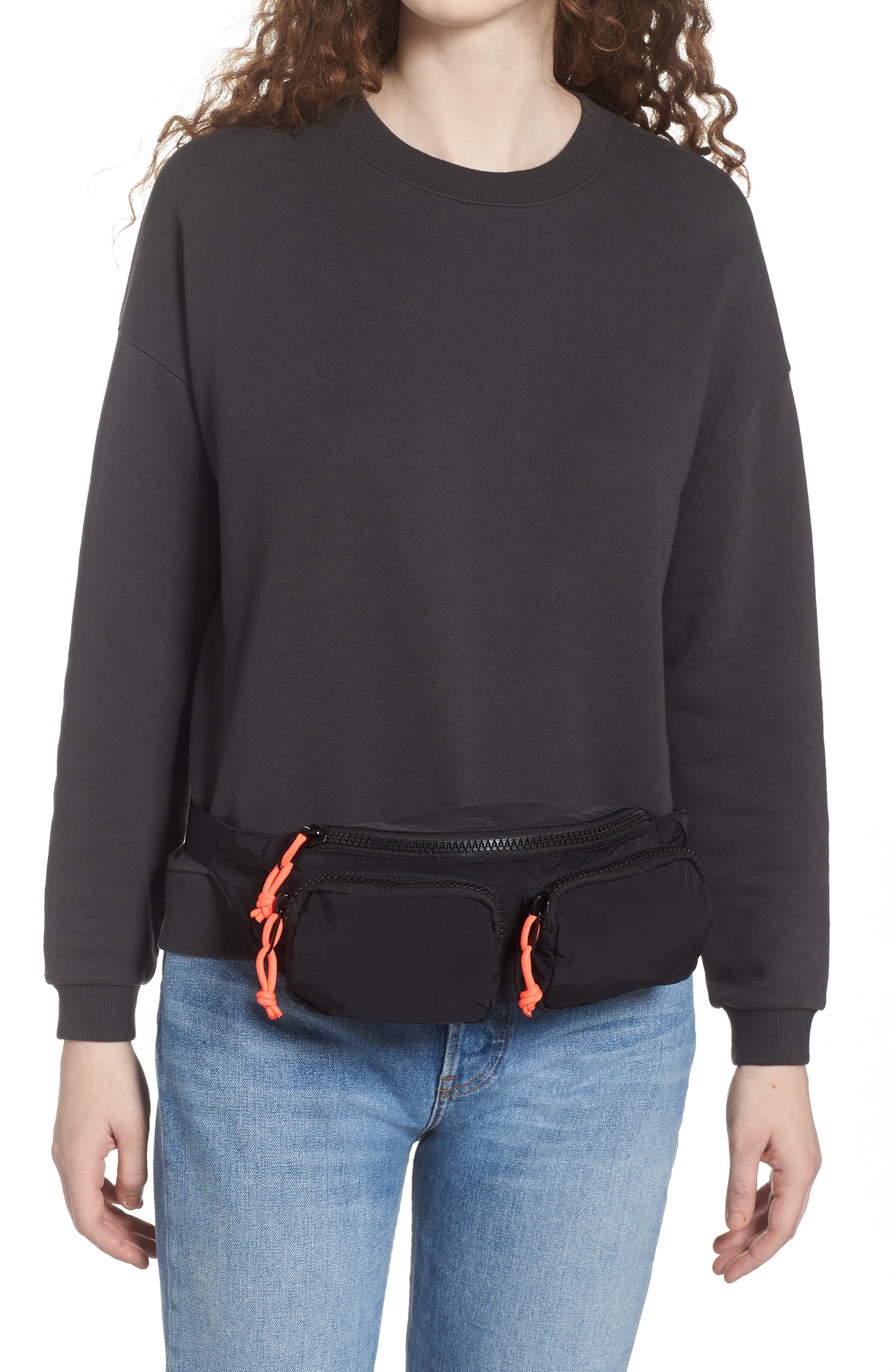 BP. Double Zip Pocket Fanny Pack, Alternate, color, 