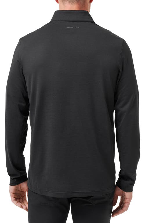 Travismathew Heater Pro Quarter Zip Pullover In Black