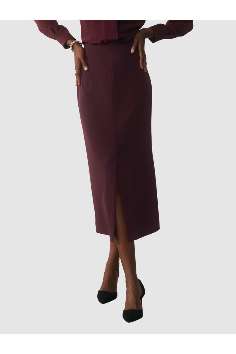 Clever Crepe Oliena Pencil Skirt, Main, color, Purple