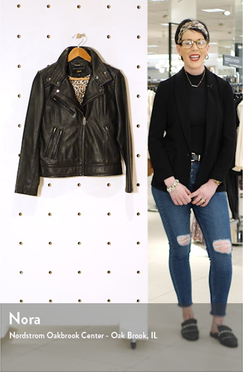 Leather Moto Jacket, sales video thumbnail