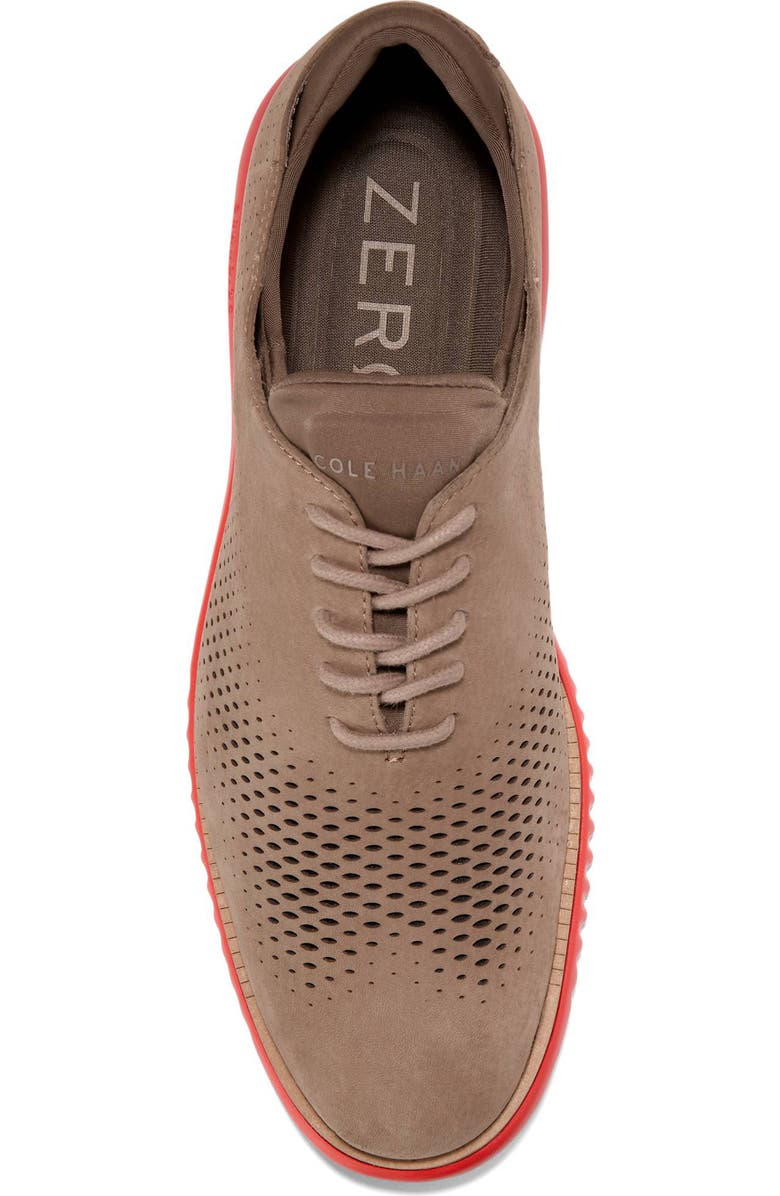 Cole Haan 2.ZeroGrand Laser Wing Derby, Alternate, color, Irish Coffee Nubuck / Truffle